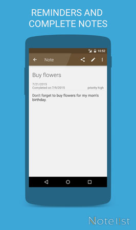 Note list - notepad app for Android - Reminders and To-do items